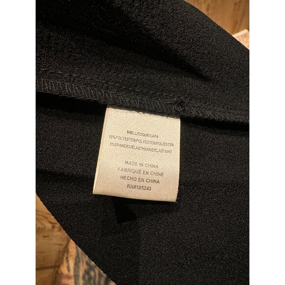 Bobeau Black V-Cut Wrap Side Tie Flutter Short Sleeve Womens Midi Dress S - Picture 4 of 5